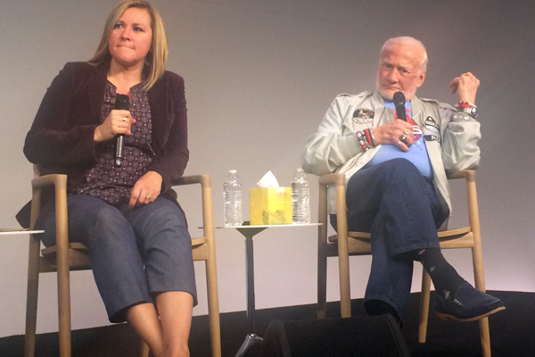 Buzz Aldrin at Soho Apple Store